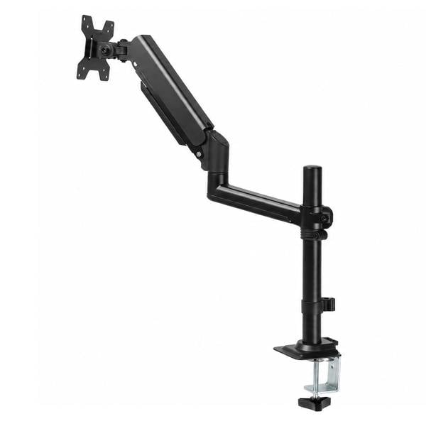 Levede Single Monitor Arm Adjustable Desk Mount with Cable Management Black