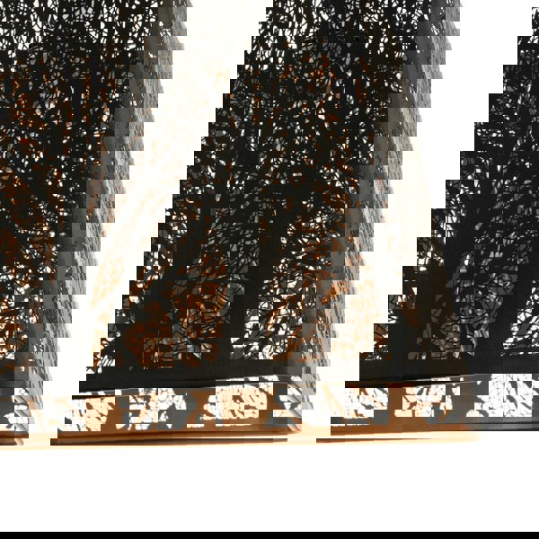 Matte Black Tree Forest Pendant Lighting Shade with Satin Gold Inner Image 4