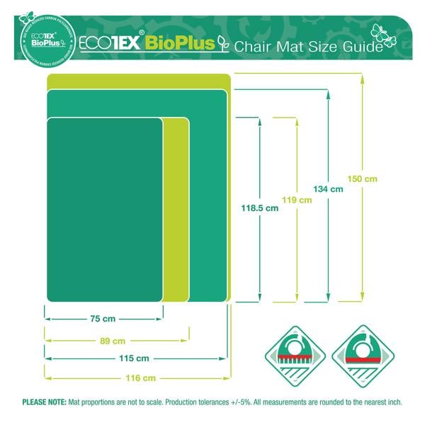 Floortex Ecotex® BioPlus Rectangular Polycarbonate Chair Mat