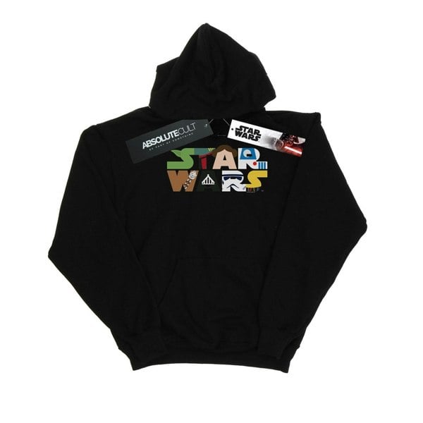 Star Wars Mens Character Logo Hoodie - Black