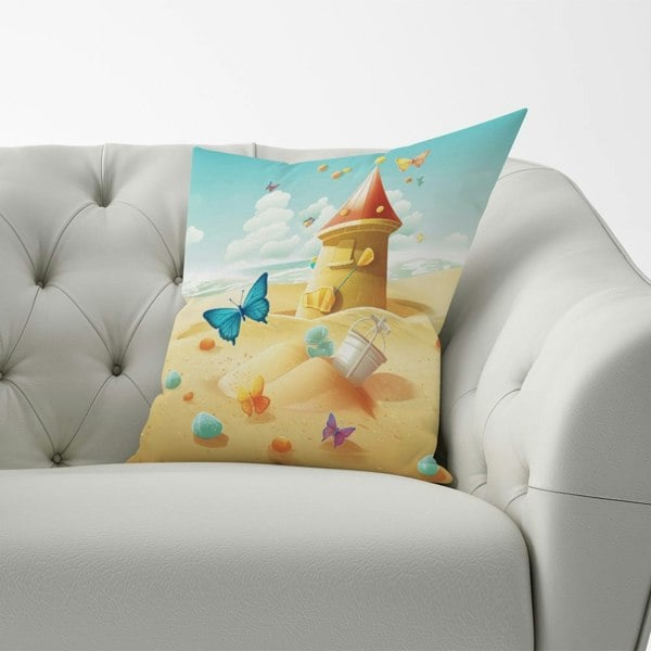 Warren Reed Butterflies On A Beach Holiday Cushions