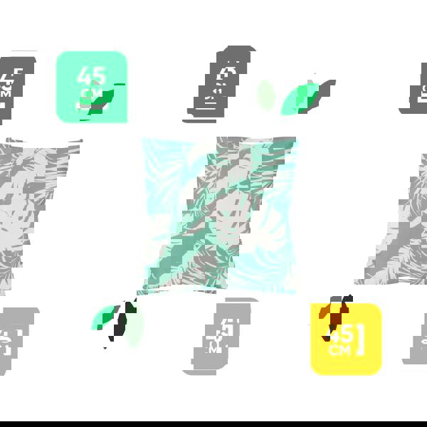 Gardenwize Pair of Outdoor Scatter Cushions – Botanical Leaf Design