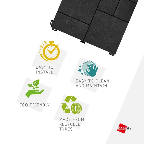 Nicoman Pallet Offer - Mosaic Composite Interlocking Decking Tiles - 630pcs