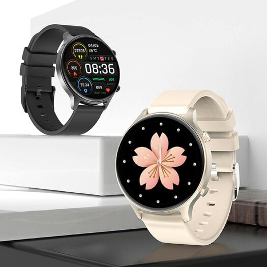 Karen M Smartwatch 1.39" HD TFT Display, IP67, Bluetooth 5.0, Heart Rate, Sleep Monitoring, Magnetic Charging