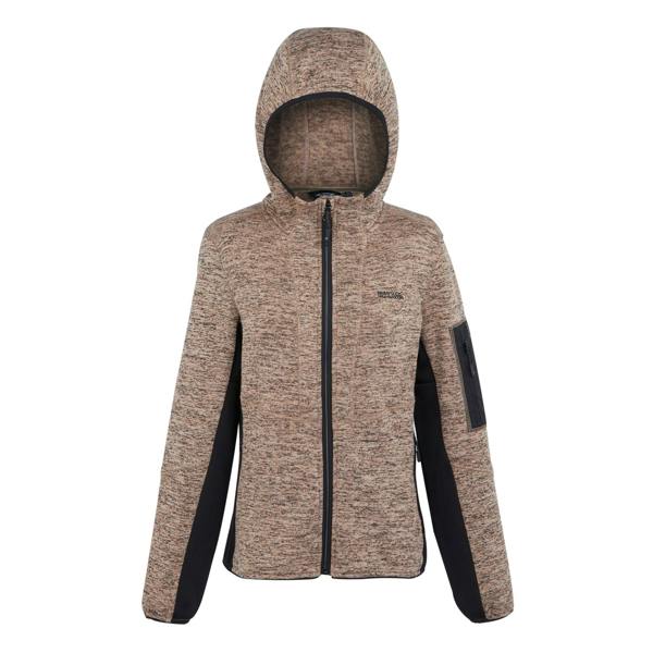 Regatta Womens/Ladies Kemilia Fleece Jacket - Warm Taupe/Black - 