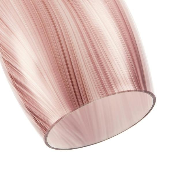 Modern Reddish Brown Marble Stripe Effect Glass Pendant Light Shade Image 5
