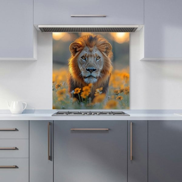 Warren Reed Lion Glass Kitchen Splashback - 00045