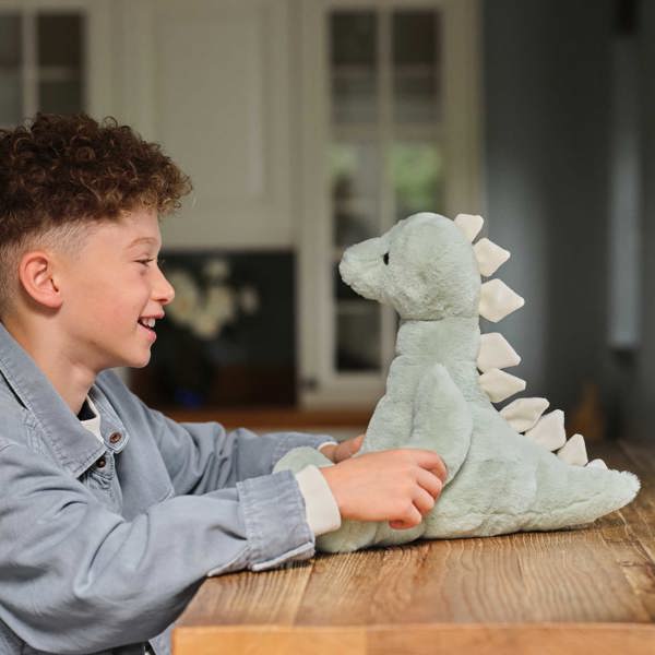 Charlie Bears Stevie Stegosaurus - Bear & Me Peppermint Green L Stuffed Animal Dinosaur Plush Toy