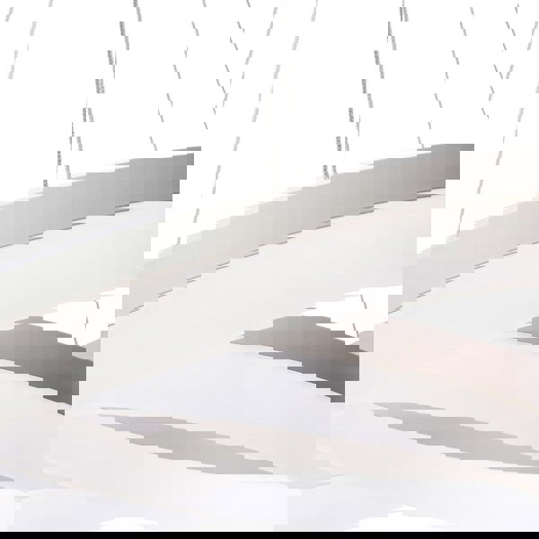 Milagro Ring LED Designer Pendant Lamp A Stunning Centrepiece Formed From 2 White Circular LED Hoops With Remote Control Included