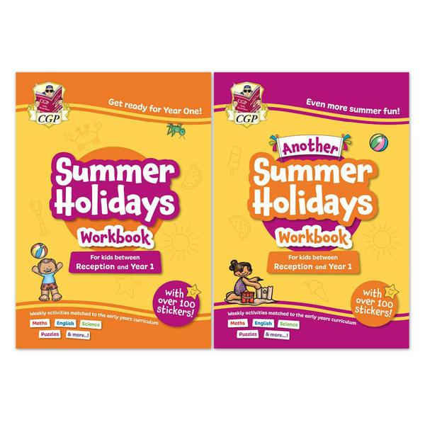 Early Years Summer Holidays Activity Workbook Bundle – for kids between Reception and Year 1 (Ages 4-5) CGP