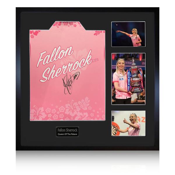 Fallon Sherrock Signed Shirt Elite Frame
