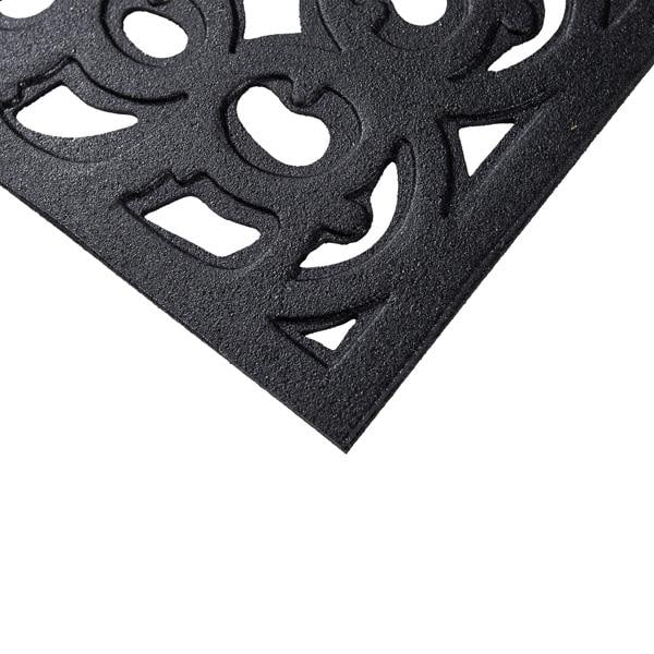 Nicoman Victorian Style Eco Outdoor Door Mat - Black