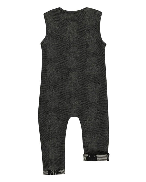 Grey Octopus Jacquard Reversible Jumpsuit - image 5