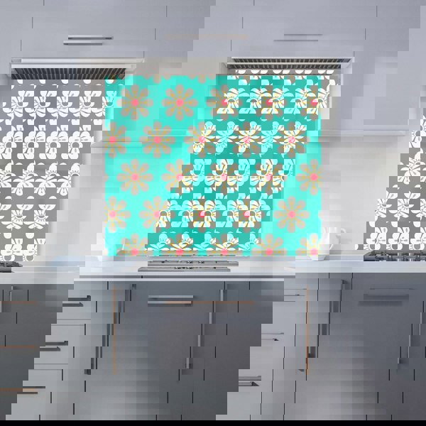 Warren Reed - Designer Daisy Pattern Kitchen Splashback