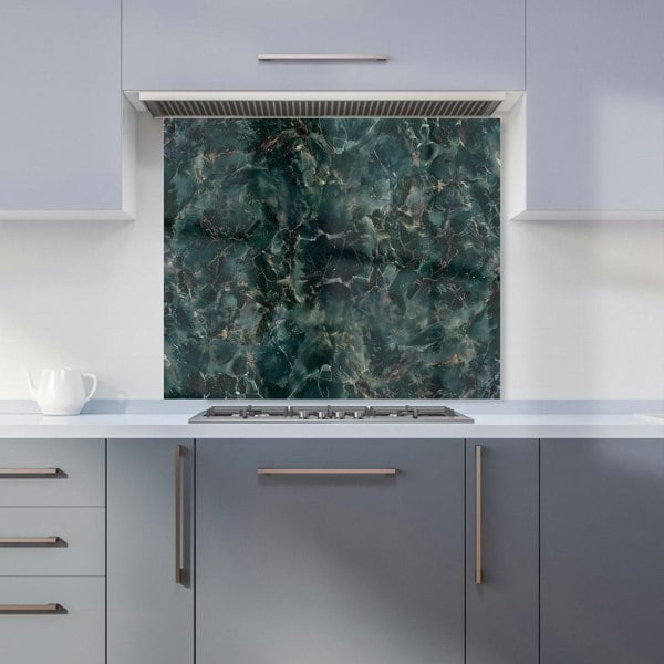 Warren Reed - Designer Dark Green Quartz Effect Kitchen Splashback