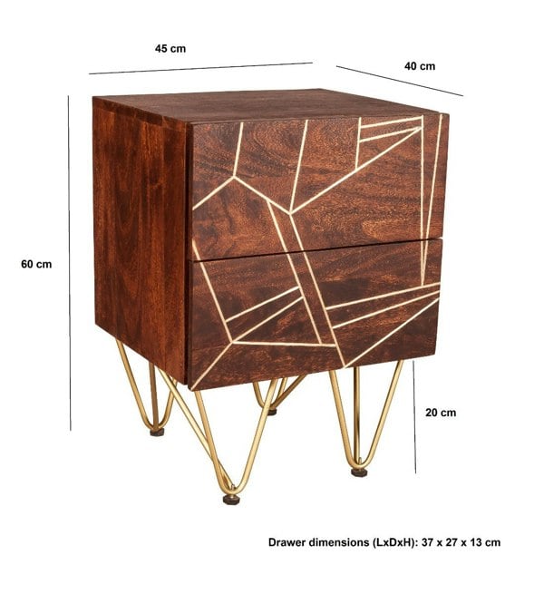 IH Design Side Table Bishop Dark Mango