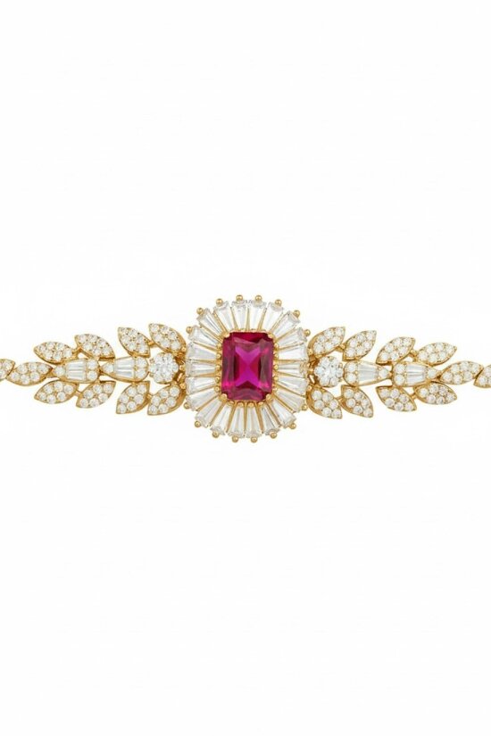 Latelita Countess Gemstone Bracelet Ruby Gold
