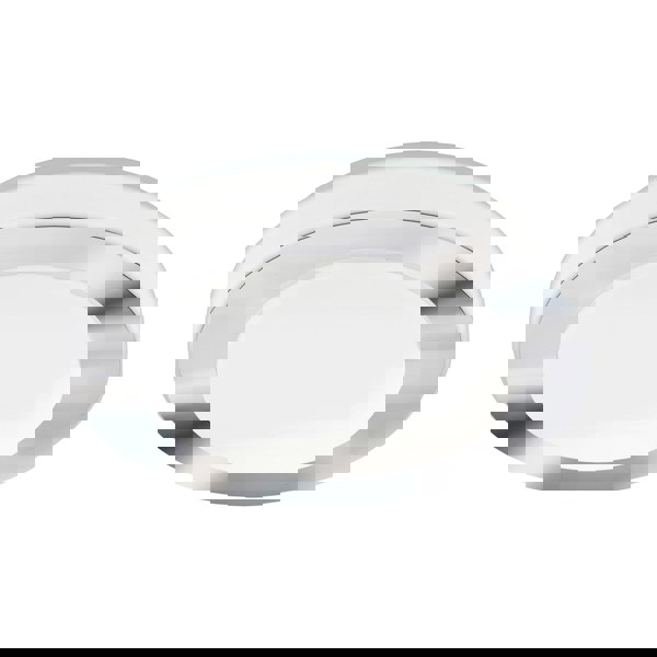 Wall Flush Ceiling Light Colour White Chrome Shade White Plastic Bulb LED 11W Loops