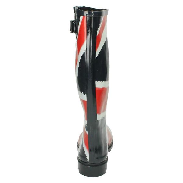 Spot On Ladies Spot On Union Flag Print Wellington Boots