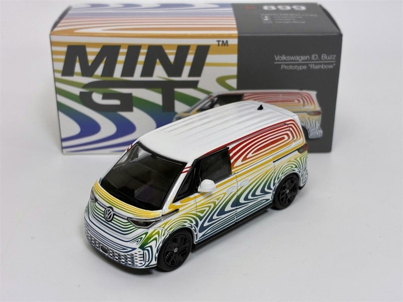 Mini GT Volkswagen ID Buzz Prototype Rainbow LHD 1:64 Mini GT MGT00899L