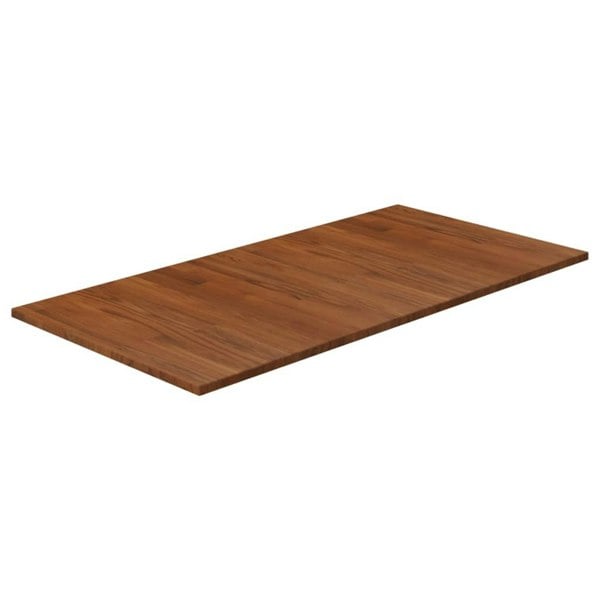 Berkfield Bathroom Countertop Dark Brown 100x50x1.5cm Treated Solid Wood