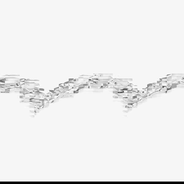 T. H. Baker Sterling Silver Flat Square Curb Bracelet 20cm 8.23.4453