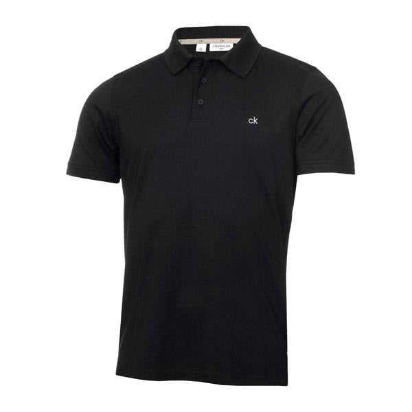 Calvin Klein Mens Golf Polo Shirt - Black - 
