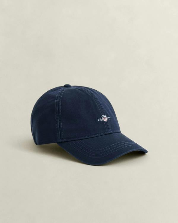 GANT Mens Shield Logo Cotton Twill Cap - 410 Marine