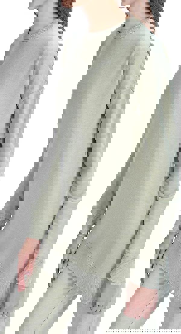 Smart Living Women's Casual Polycotton Crew Neck Sweatshirt - Sage