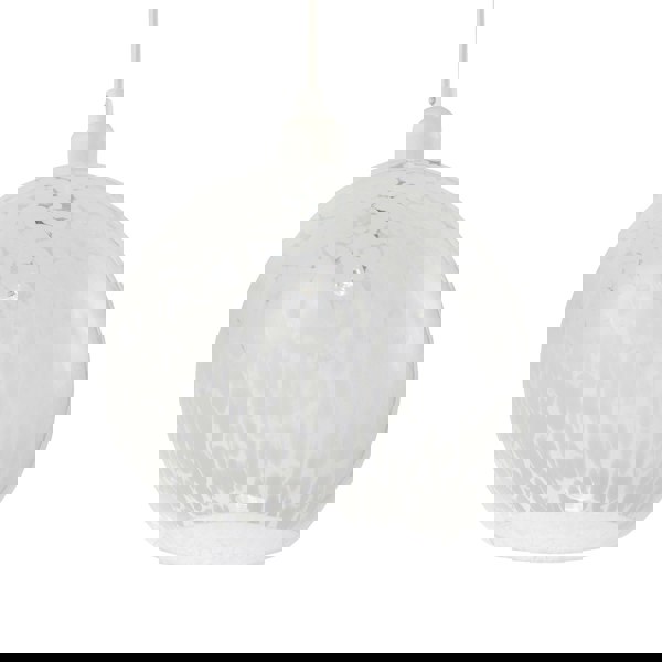 Modern Opal White Snowflake 25cm Glass Pendant Ceiling Lighting Shade Image 4