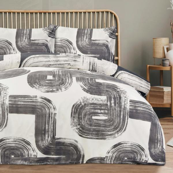 Smart Living Luxury Super Soft Reversible Elemental Geo Duvet Cover with Pillowcase