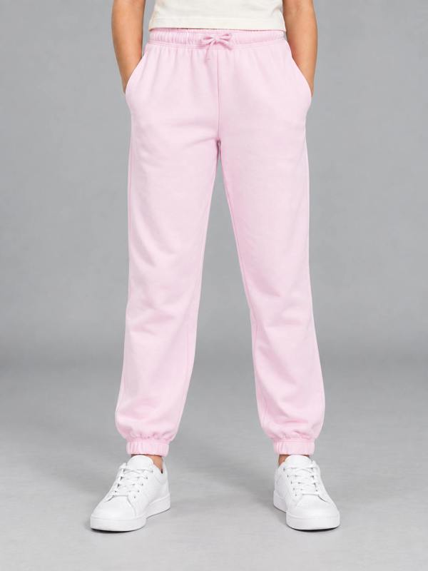 Childsplay Girls Cotton Joggers in Pink