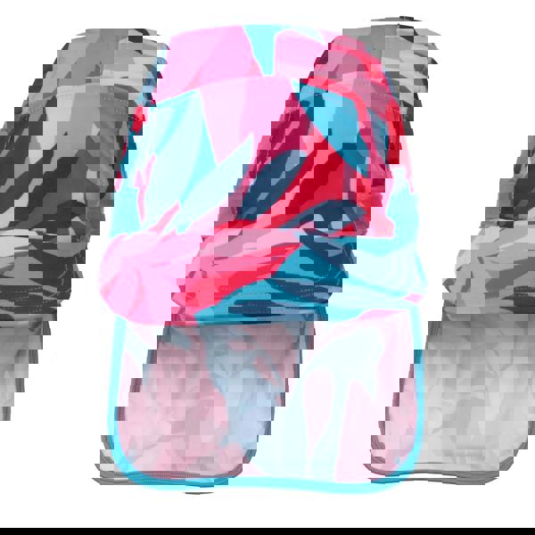 Regatta Protect II Tropical Leaves Sun Hat - Tahoe Blue/Pink