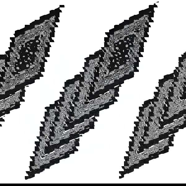 KAV Pack of 4 Multi-Purpose Bandanas - Cycling Headband, Face Mask, Neckerchief, Handkerchief for Men & Women - Hip-Hop, Sports