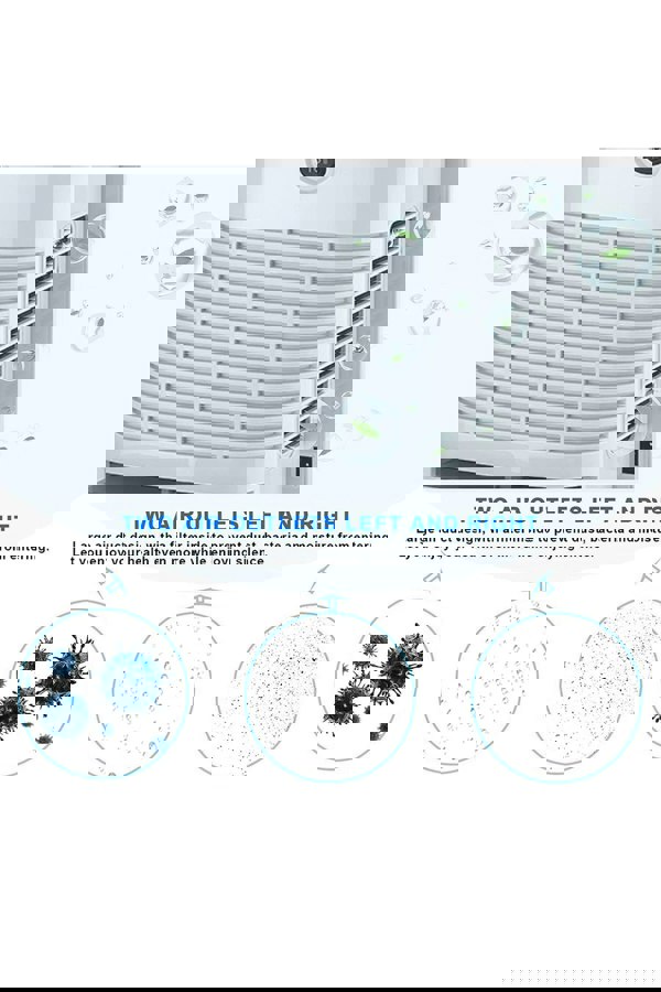 Living and Home Silenced Remote Control Dehumidifier with Drain Hose