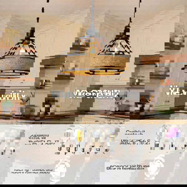 Emitto Modern Ceiling Pendant Light Shade Industrial Hemp Rope Lamp Shade 25cm