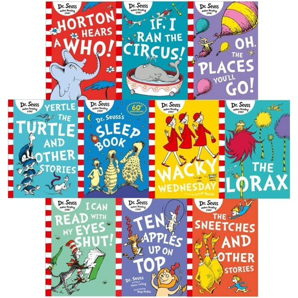 Dr Seuss Childrens Book Collection 10 Books Set