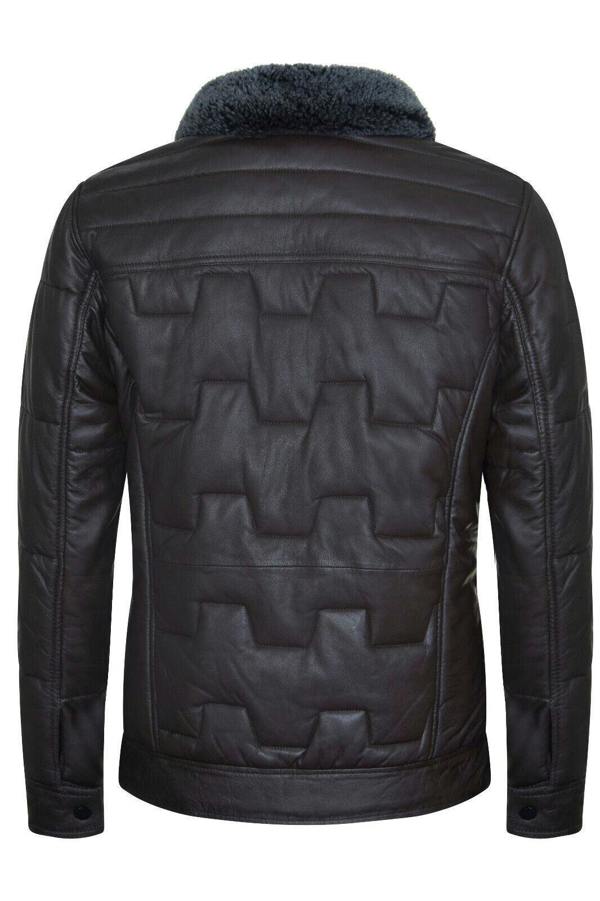Infinity Leather Men's Leather Quilted Biker Jacket - Guayaquil