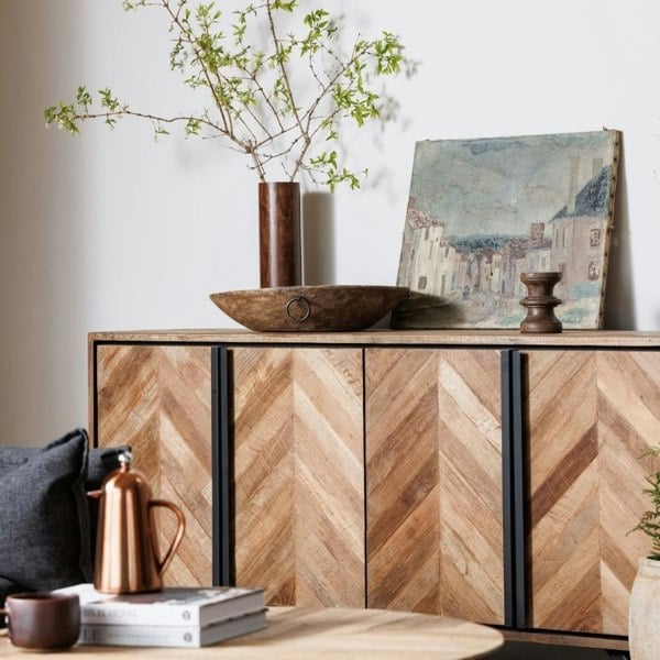 Hemming & Wills Reclaimed Solid Teak Wood Wide Sideboard - Richmond Collection