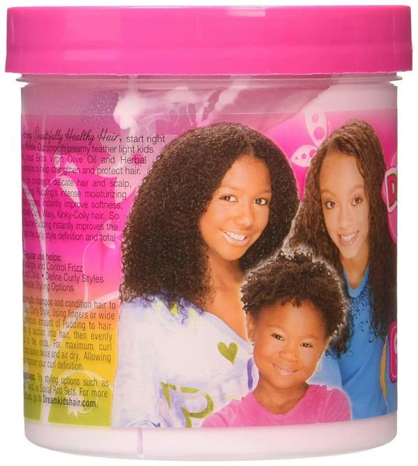 Moisturizing hair pudding for curly, coily, and textured kids hair