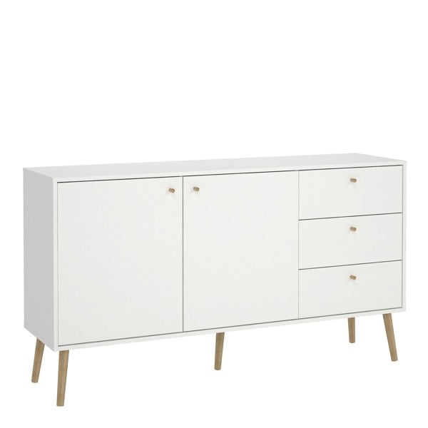 Furniture To Go Cumbria Sideboard 2 Doors + 3 Drawers White