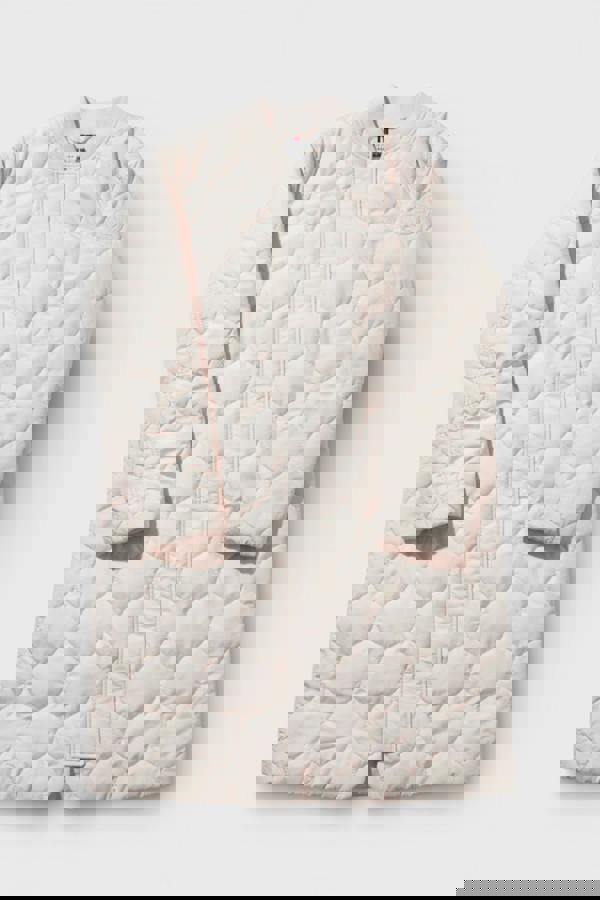 Tommy Hilfiger Quilted Bomber Coat Weathered White