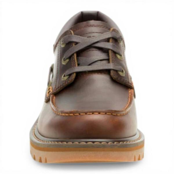 Caterpillar CAT (Caterpillar) Mens Tan Brown Leather Low-Cut Boots - Colorado Boat Lo