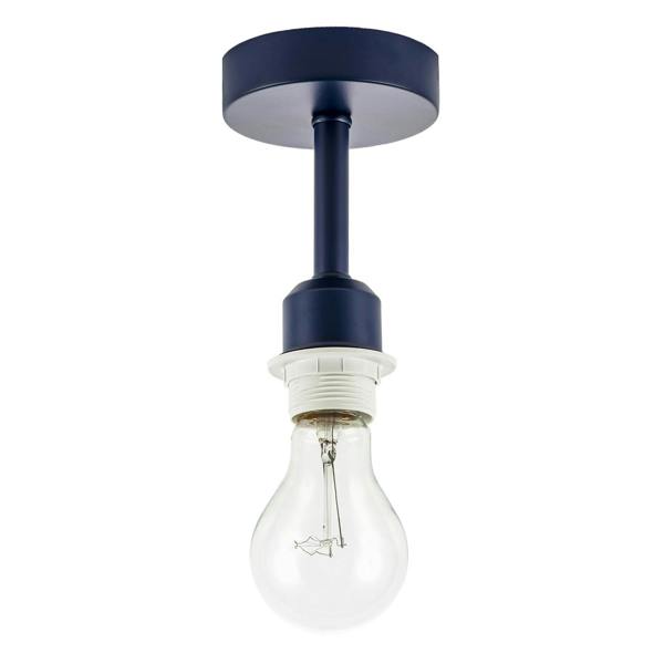 Traditional Midnight Blue Ceiling Light Fitting to Hold Lamp Shades Image 5