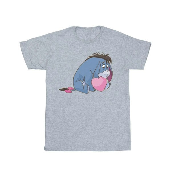 Disney Womens/Ladies Winnie The Pooh Eeyore Mouth Cotton Boyfriend T-Shirt - Sports Grey