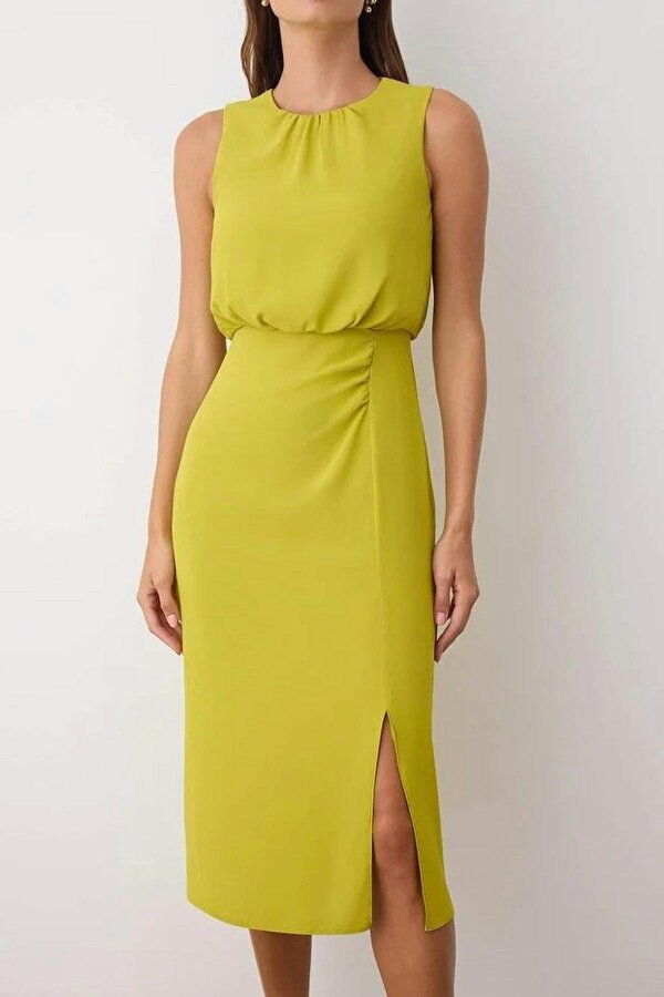WOVCOR Midi Woven Dress