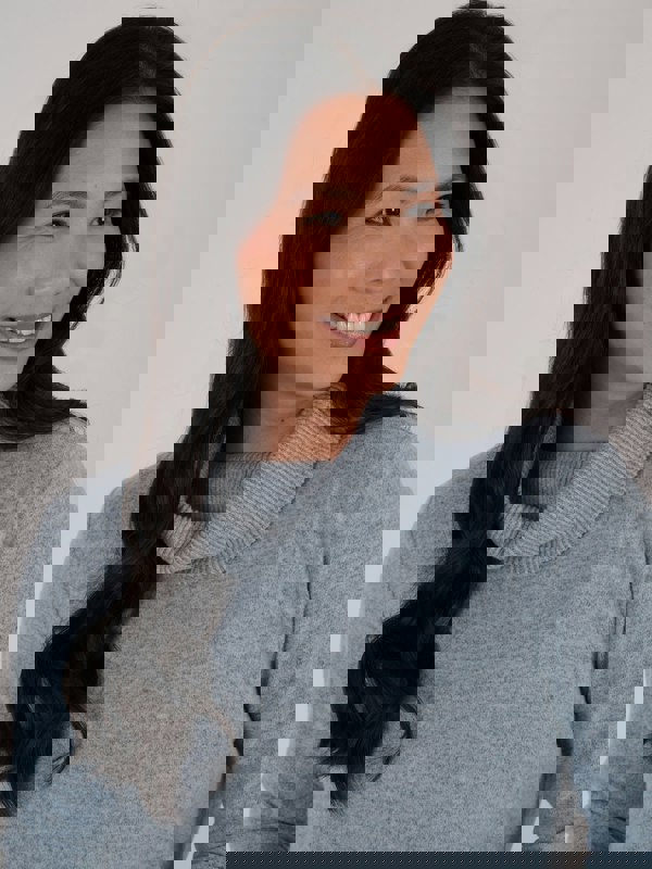 PennyPlain Rib Hem Cowl Tunic - Glacier