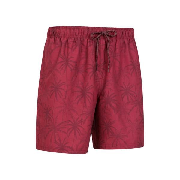 Mountain Warehouse Mens Aruba Swim Shorts (Pack of 2) - Burgundy - 