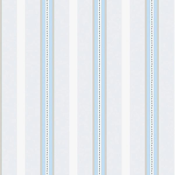 Cath Kidston Stitched Stripe Blue Wallpaper