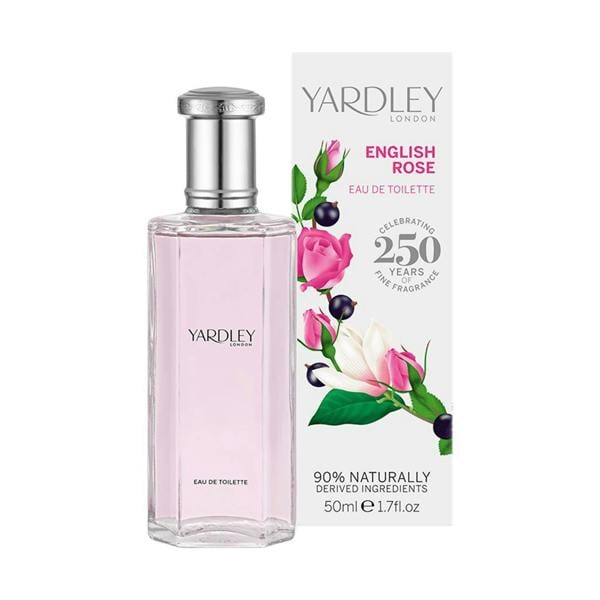 Yardley English Rose 50ml Eau De Toilette EDT Spray For Her
